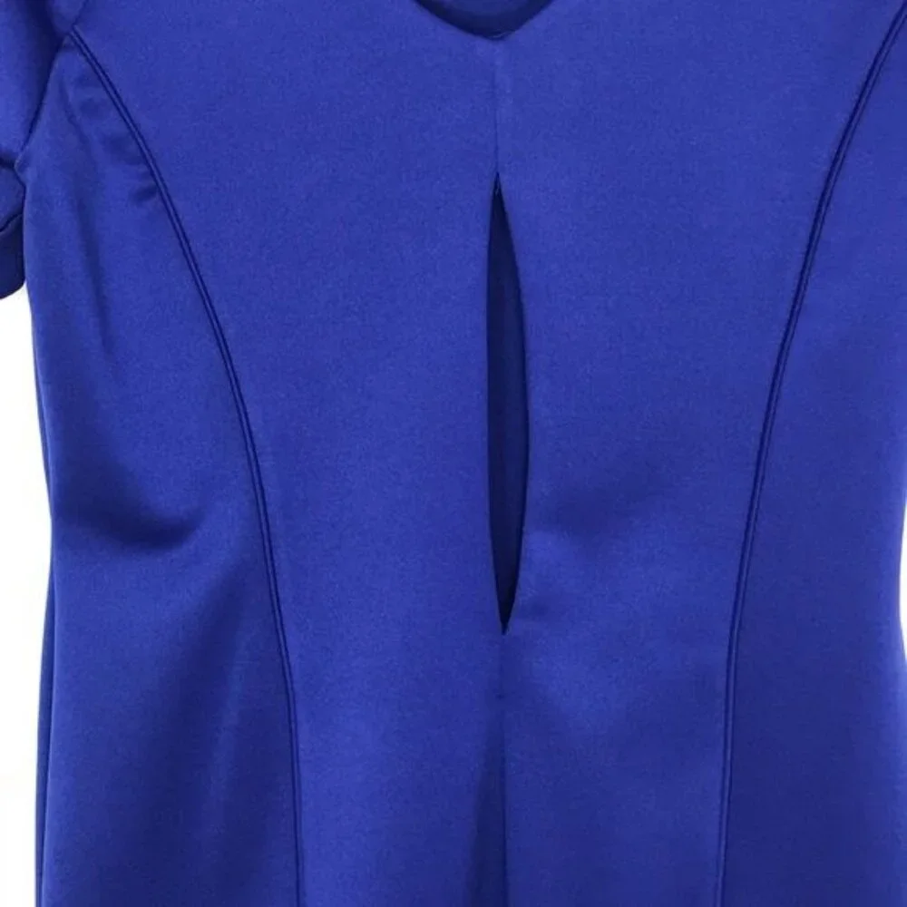 Green Envelope Sheath Dress NWT Casual Couture Cobalt Blue Dress Women’s Medium - Picture 5 of 11
